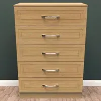Dorset 5 Drawer Chest of Drawers - Oak