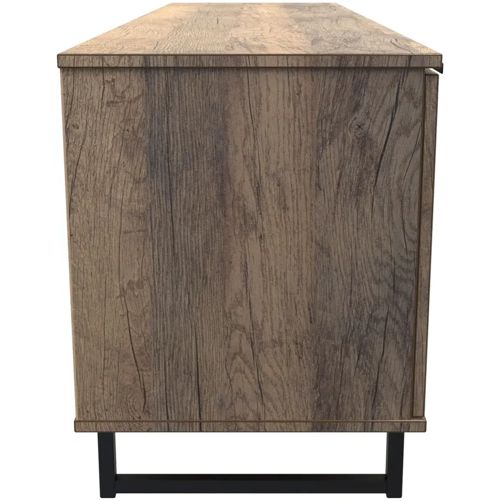 Hong Kong 2 Door Media Unit with Drawer - Brown, Oak