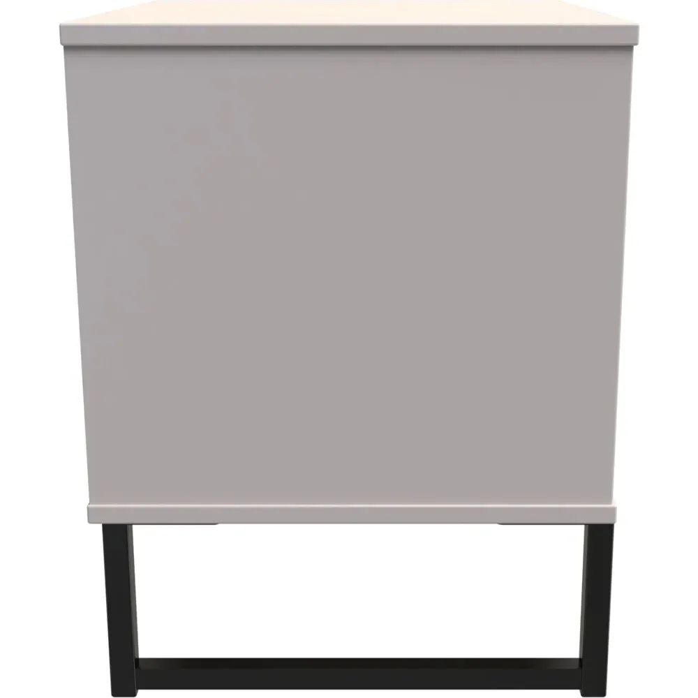 Hong Kong 2 Drawer Bedside Table - Cream, Kashmir Ash