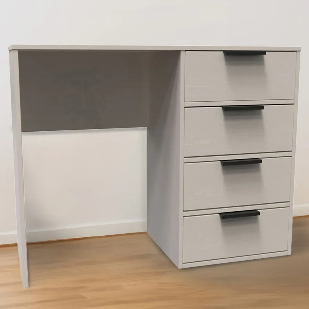 Hong Kong 4 Drawer Dressing Table - Cream, Kashmir Ash