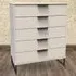 Hong Kong 5 Drawer Chest of Drawers - Cream, Kashmir Ash