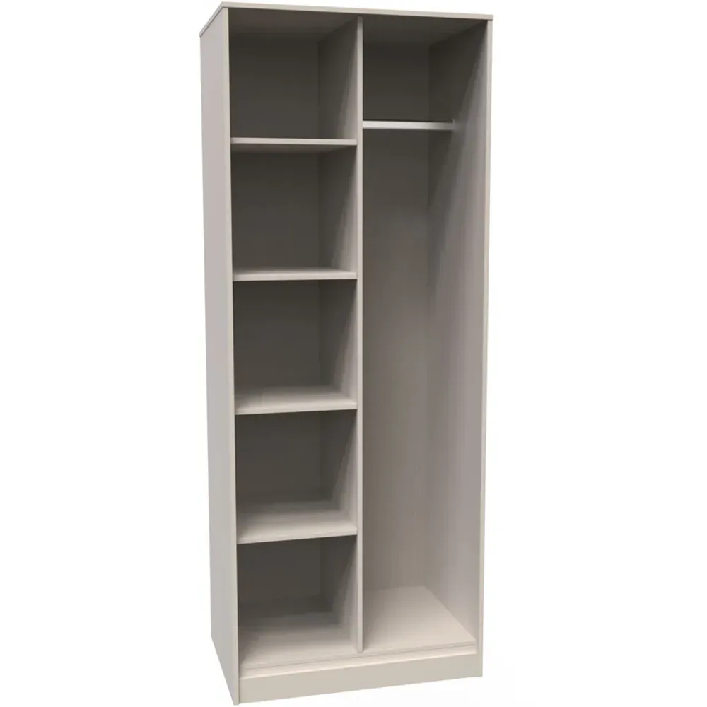 Hong Kong Tall Open Wardrobe - Cream