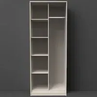 Hong Kong Tall Open Wardrobe - Cream