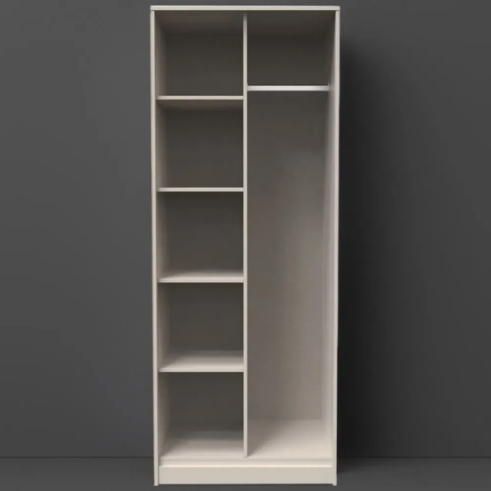 Hong Kong Tall Open Wardrobe - Cream