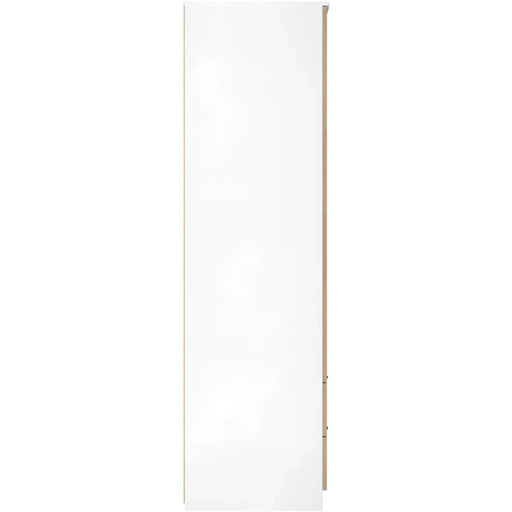 Java 2 Door Wardrobe with Drawers - White