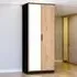 Java 2 Door Wardrobe with Mirror - Black