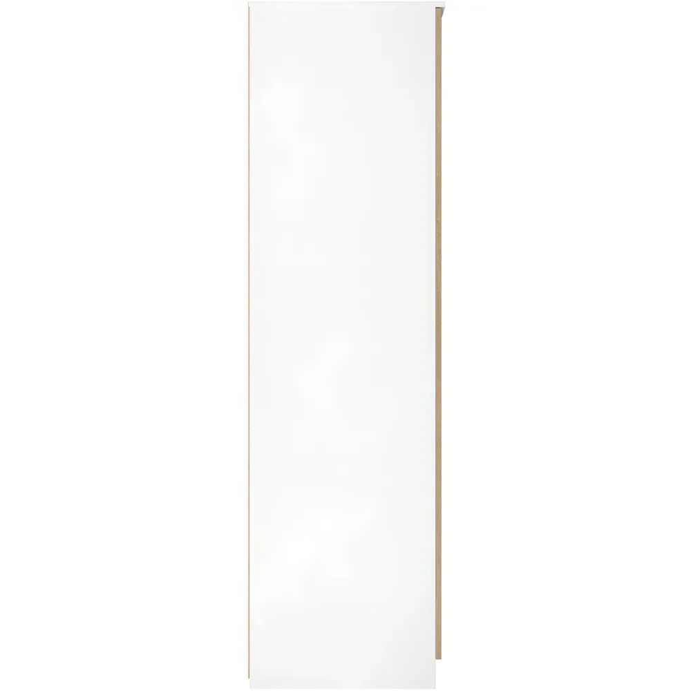Java 2 Door Wardrobe with Mirror - White