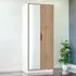 Java 2 Door Wardrobe with Mirror - White