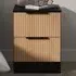 Java 2 Drawer Bedside Cabinet - Black