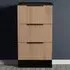 Java 3 Drawer Bedside Cabinet - Black