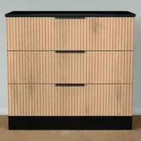 Java 3 Drawer Chest of Drawers - Black