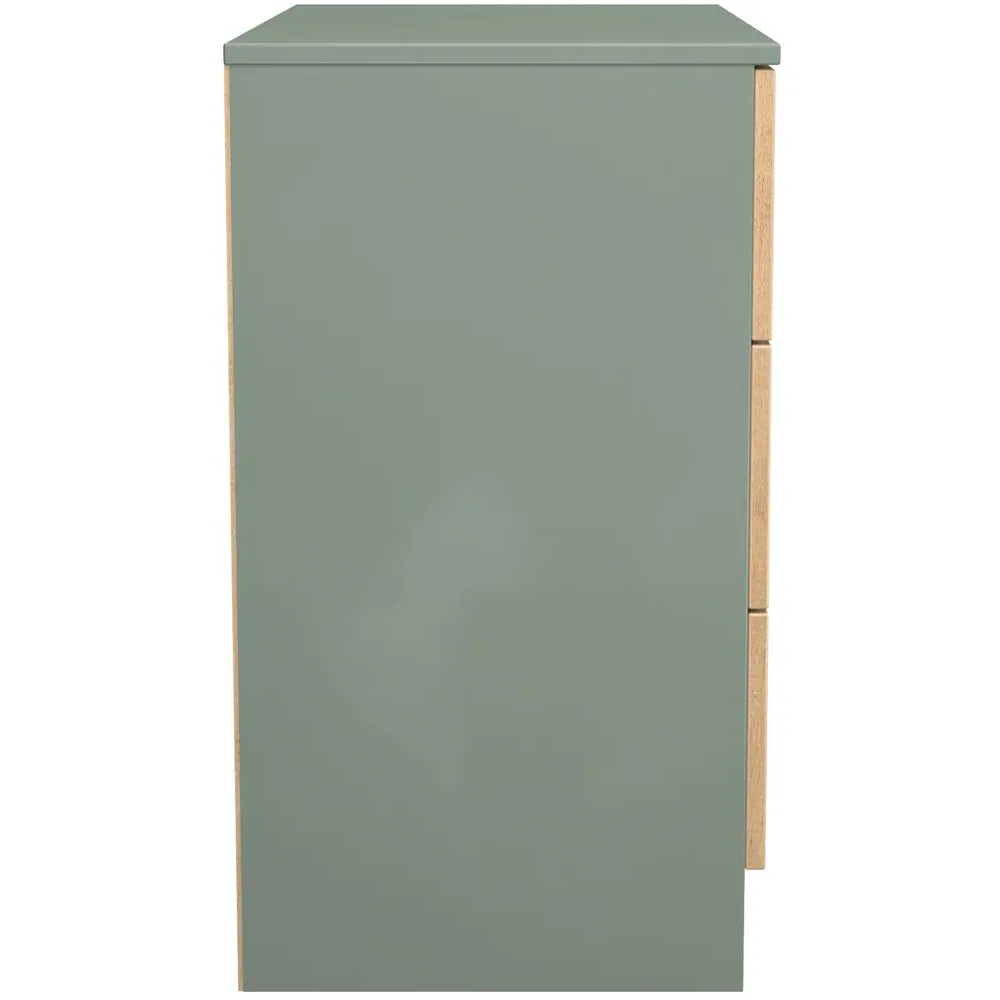 Java 3 Drawer Chest of Drawers - Green