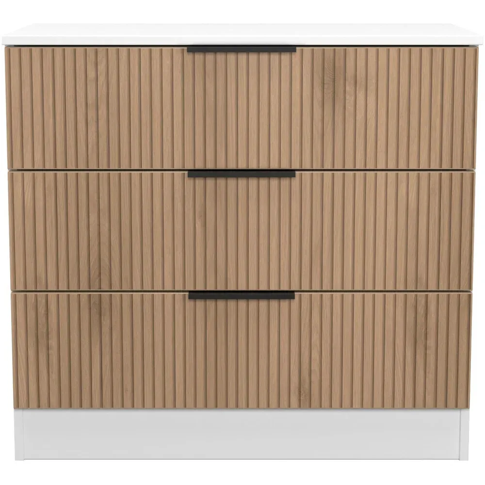 Java 3 Drawer Chest of Drawers - White
