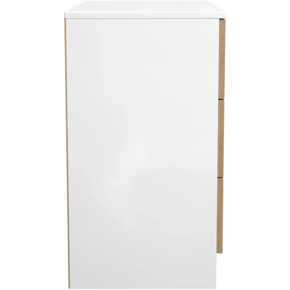 Java 3 Drawer Chest of Drawers - White