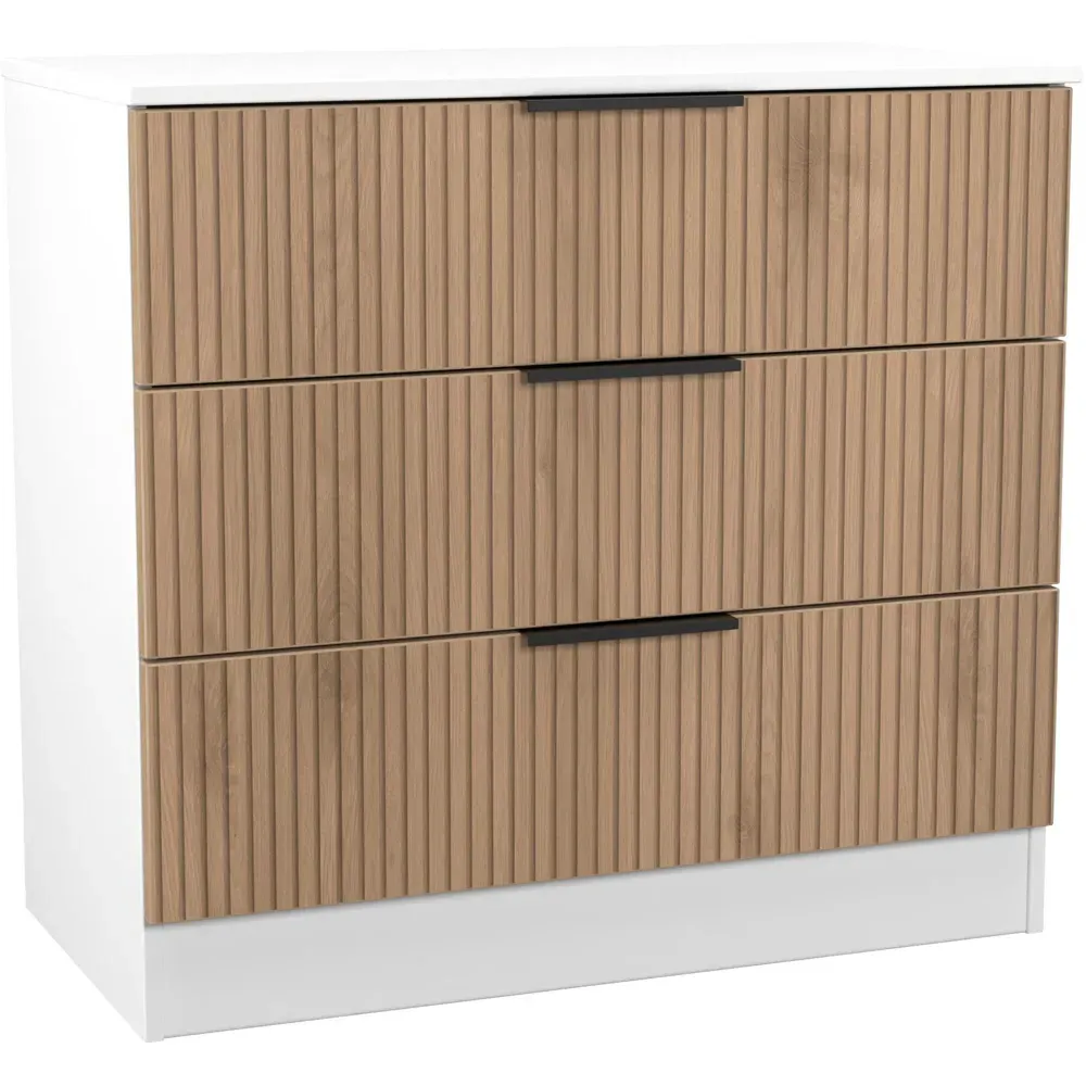 Java 3 Drawer Chest of Drawers - White