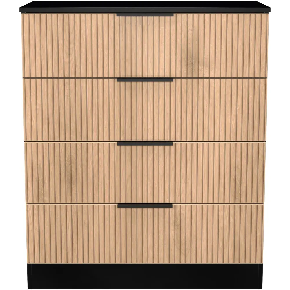 Java 4 Drawer Chest of Drawers - Black