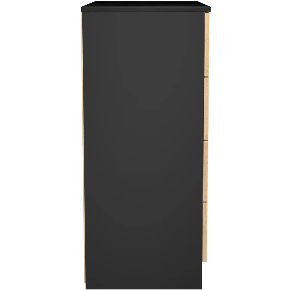 Java 4 Drawer Chest of Drawers - Black