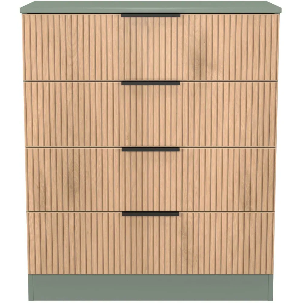 Java 4 Drawer Chest of Drawers - Green