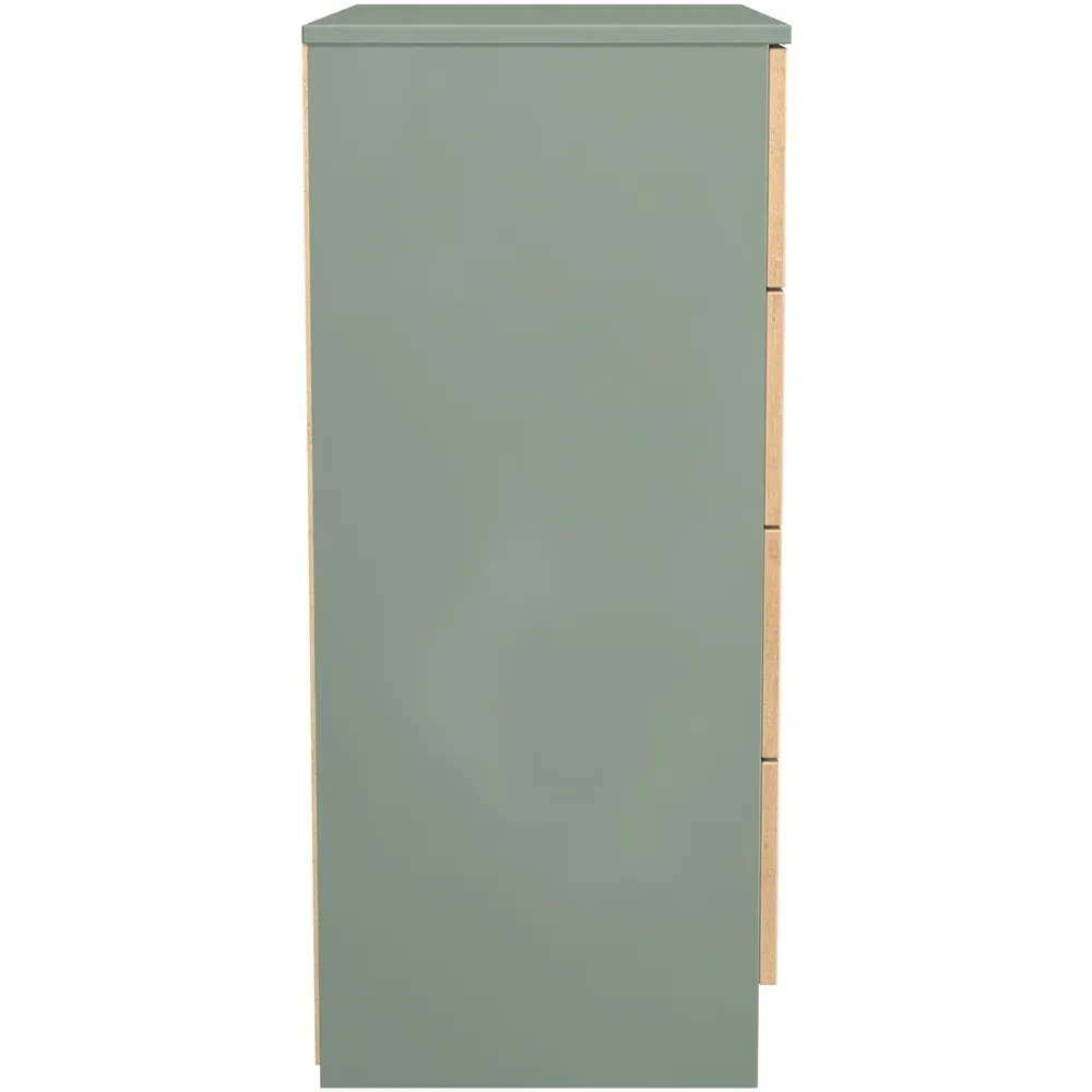 Java 4 Drawer Chest of Drawers - Green