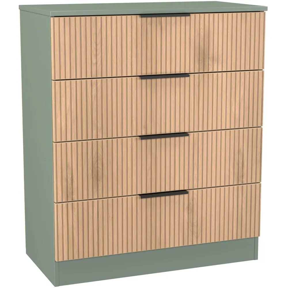 Java 4 Drawer Chest of Drawers - Green