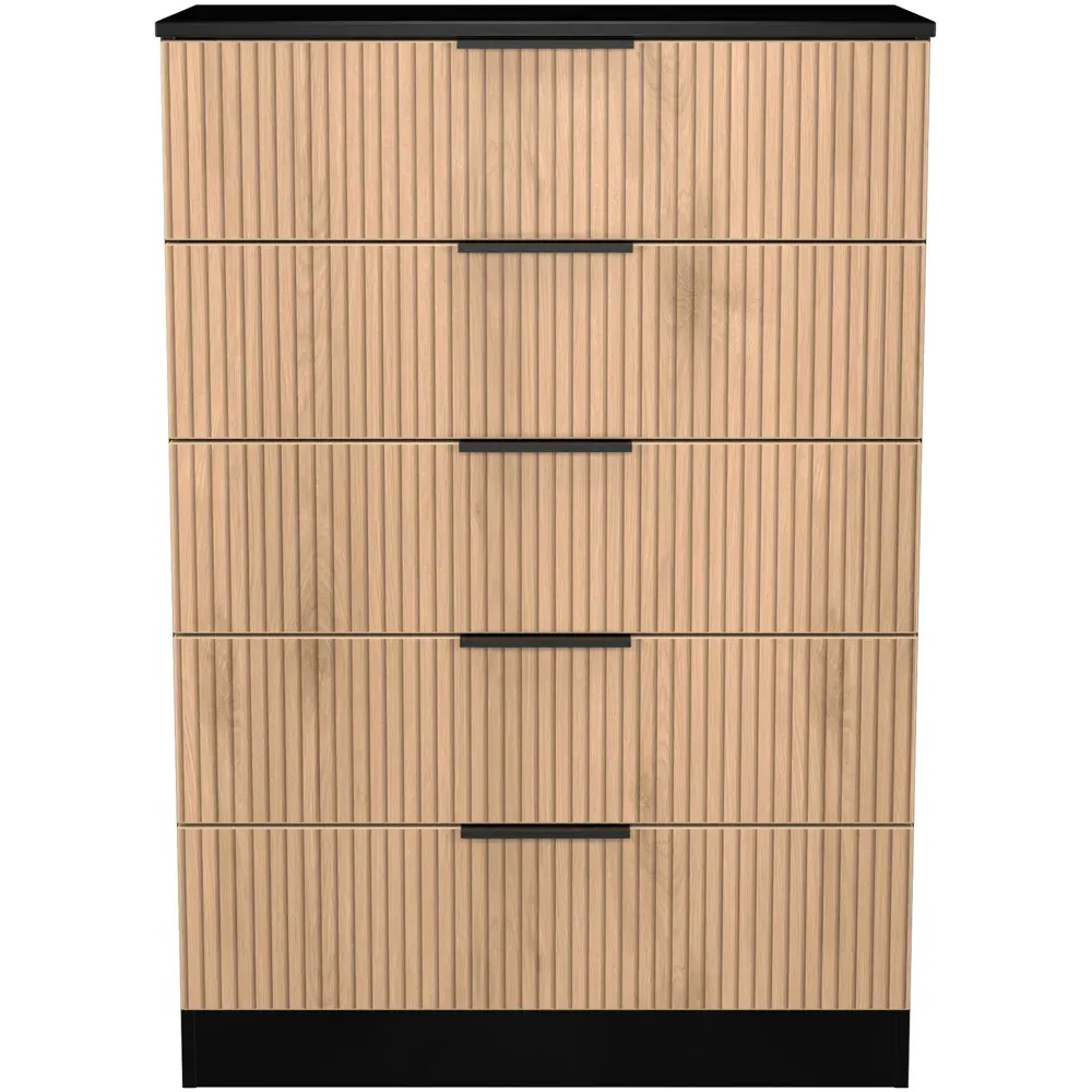 Java 5 Drawer Chest of Drawers - Black