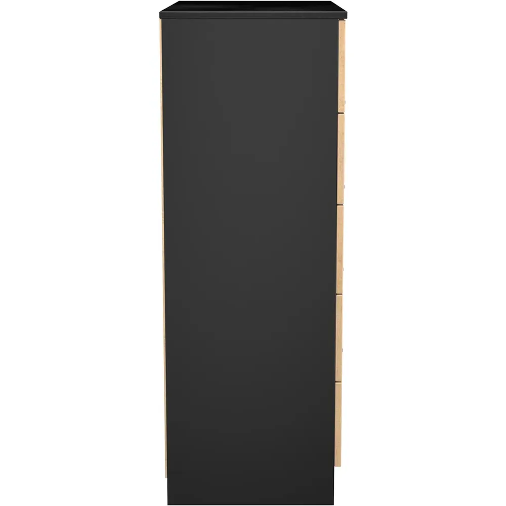 Java 5 Drawer Chest of Drawers - Black