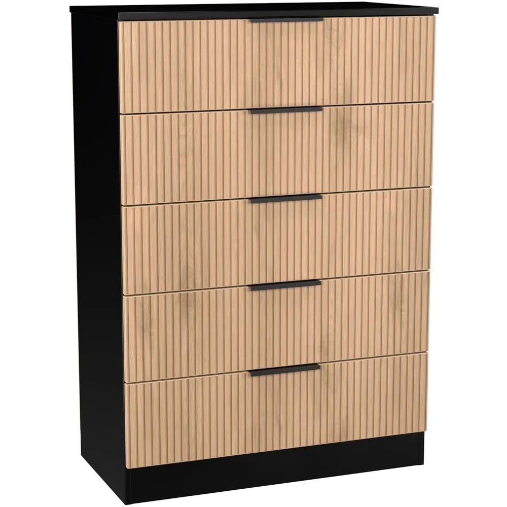 Java 5 Drawer Chest of Drawers - Black