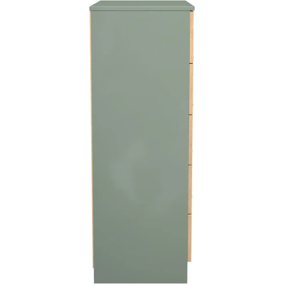 Java 5 Drawer Chest of Drawers - Green