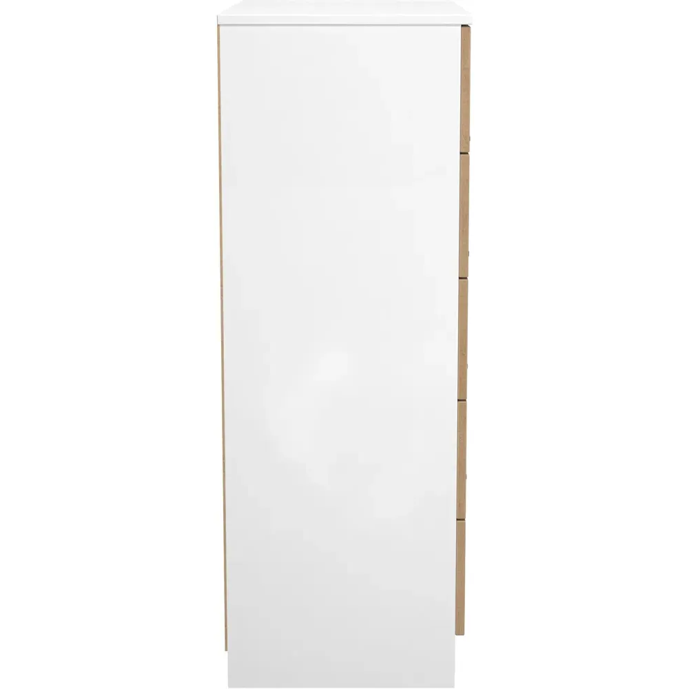 Java 5 Drawer Chest of Drawers - White
