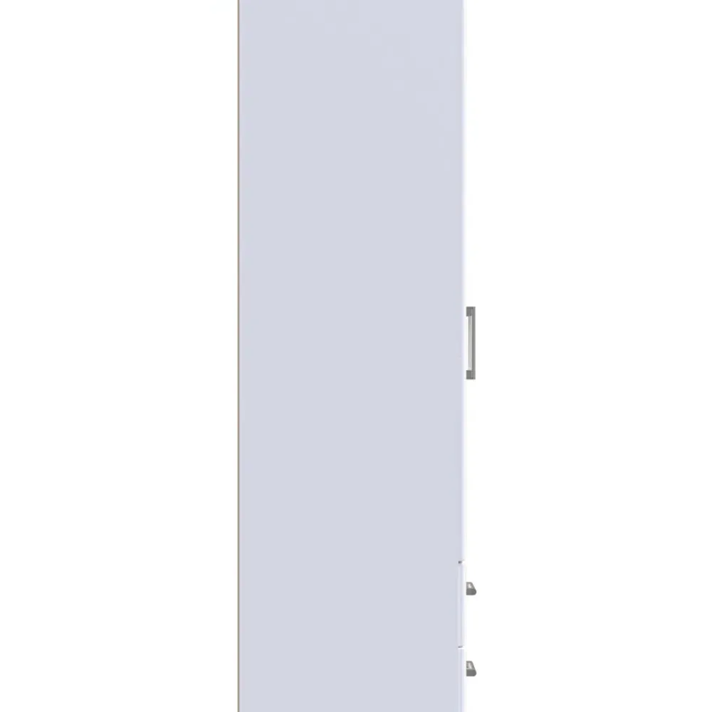 Kent 2 Door 2 Drawer Wardrobe - White, Oak