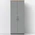 Kent 2 Door Wardrobe - Grey, Oak
