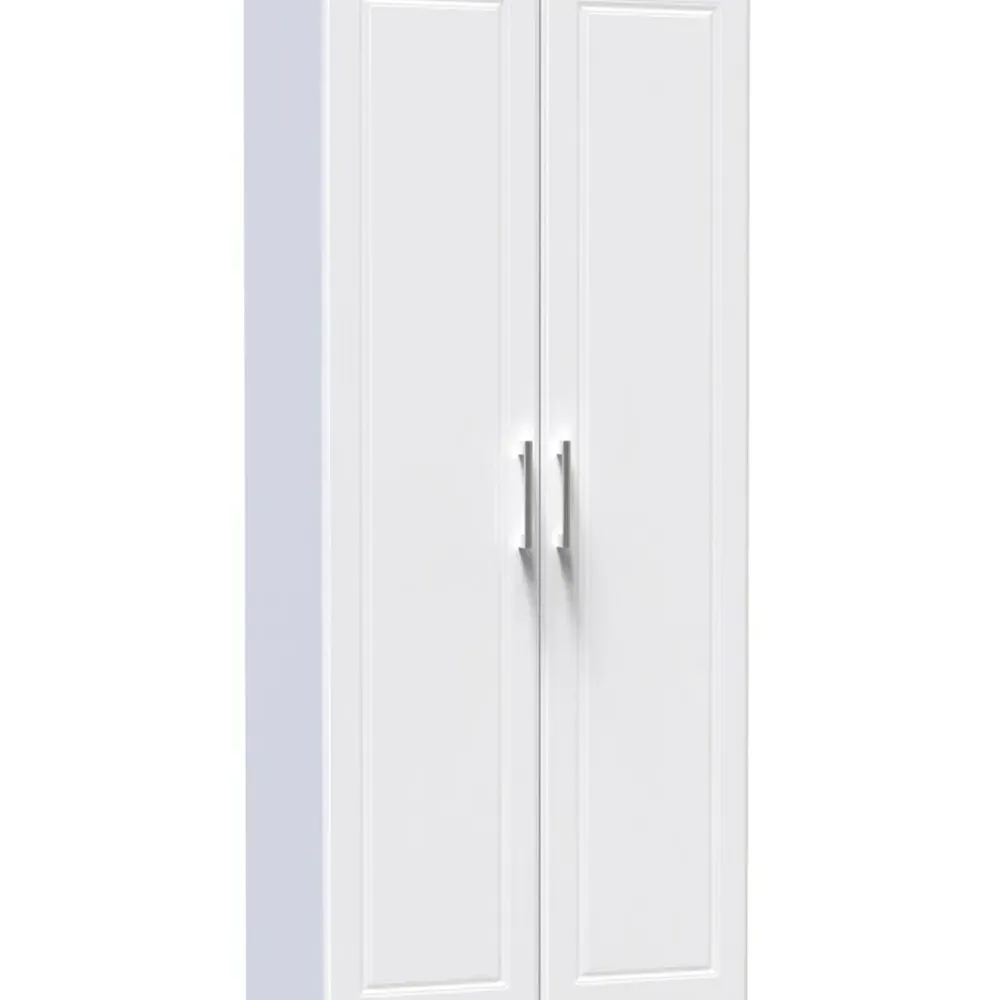 Kent 2 Door Wardrobe - White, Oak