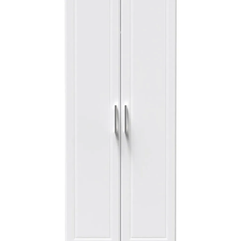 Kent 2 Door Wardrobe - White, Oak