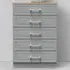 Kent 5 Drawer Chest of Drawers - Dusk Grey, Bardolino Oak