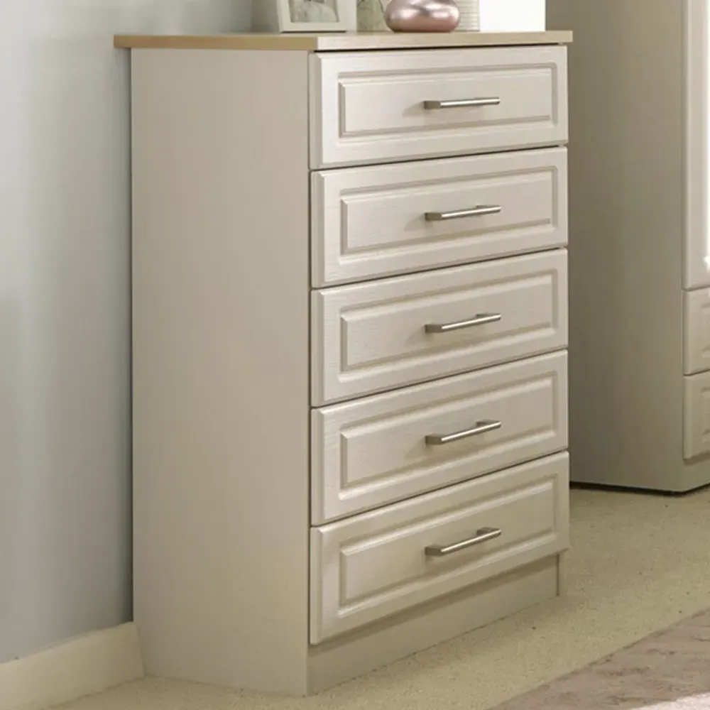 Kent 5 Drawer Chest of Drawers - Kashmir, Ash image