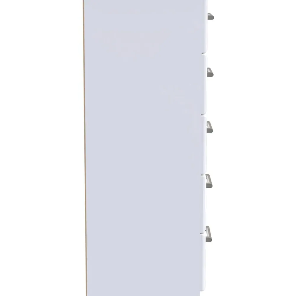 Kent 5 Drawer Chest of Drawers - White, Ash