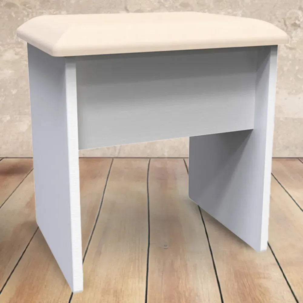 Kent Dressing Table Stool - White