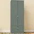 Las Vegas 2 Door 2 Drawer Wardrobe - Reed Green