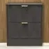 Las Vegas 2 Drawer Bedside Table - Graphite