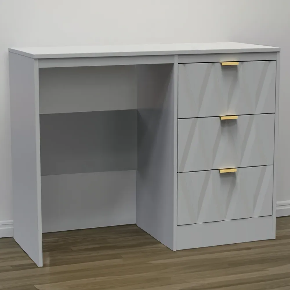 Las Vegas 3 Drawer Dressing Table - Dusk Grey