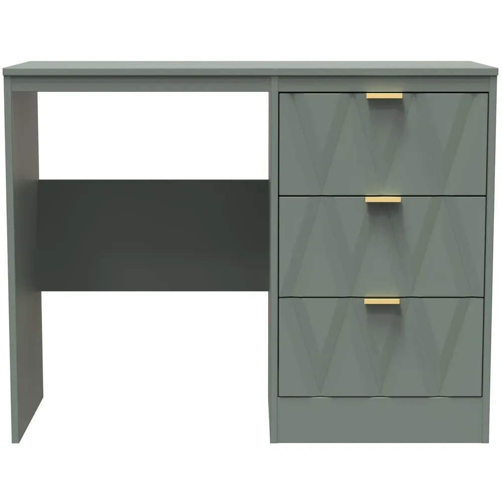 Las Vegas 3 Drawer Dressing Table - Reed Green