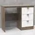 Las Vegas 3 Drawer Dressing Table - White, Oak