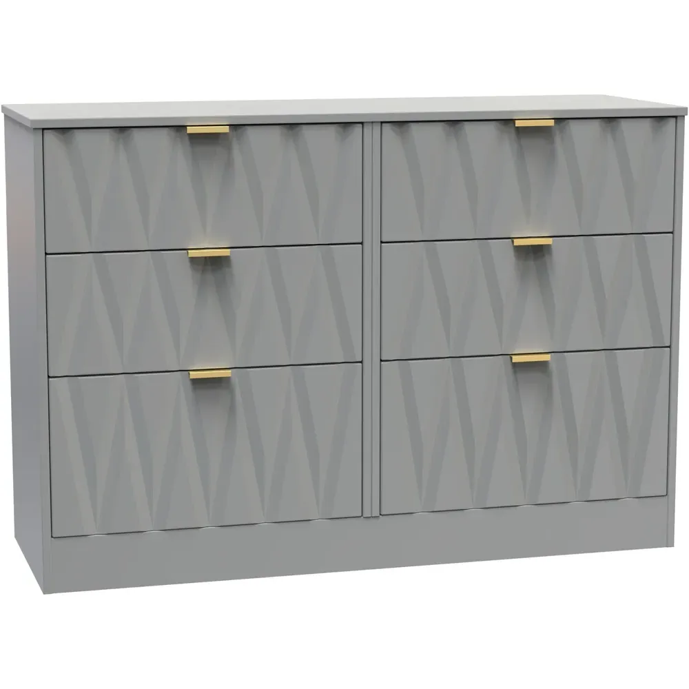 Las Vegas 6 Drawer Chest of Drawers - Dusk Grey