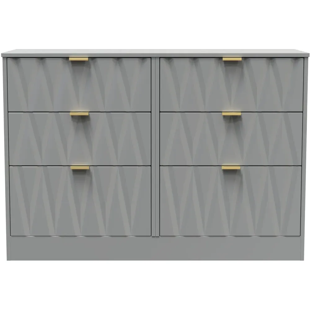 Las Vegas 6 Drawer Chest of Drawers - Dusk Grey