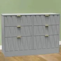 Las Vegas 6 Drawer Chest of Drawers - Dusk Grey