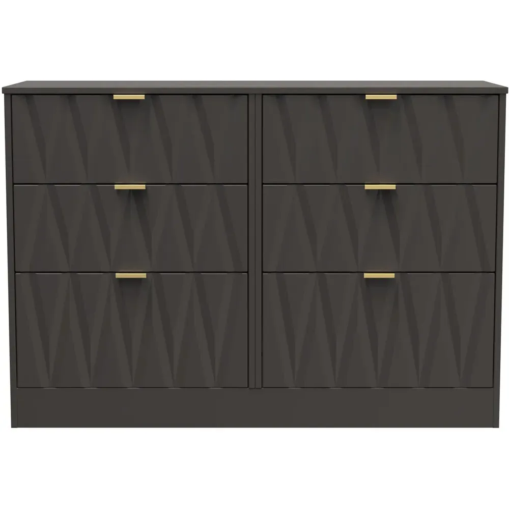Las Vegas 6 Drawer Chest of Drawers - Graphite