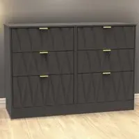 Las Vegas 6 Drawer Chest of Drawers - Graphite