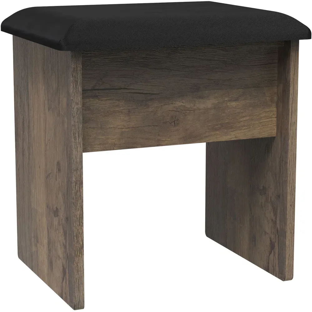 Las Vegas Dressing Table Stool - Vintage Oak
