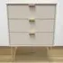 Linear 3 Drawer Chest of Drawers - Cream