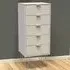 Linear 5 Drawer Tall Chest of Drawers - Cream